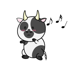 踊る小ちゃな牛