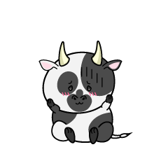 絶望する小ちゃな牛