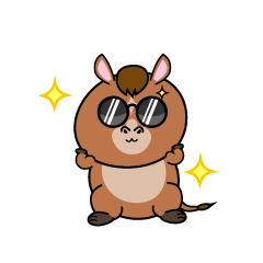 かっこいい小ちゃな馬