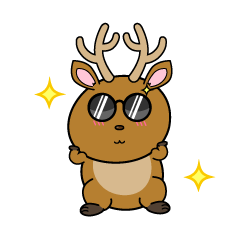 かっこいい小ちゃな鹿