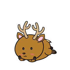 じっと見る小ちゃな鹿