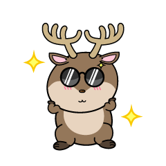 かっこいい小ちゃなトナカイ