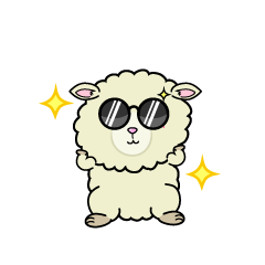 かっこいい小ちゃなヒツジ