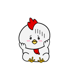 絶望する小ちゃなニワトリ