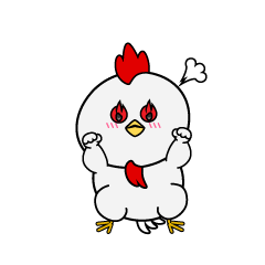 熱意のある小ちゃなニワトリ