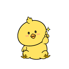 指差しする小ちゃなヒヨコ