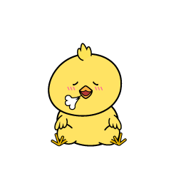 リラックスする小ちゃなヒヨコ