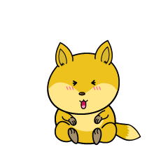 笑う小ちゃなキツネ