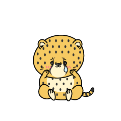 悲しい小ちゃなチーター