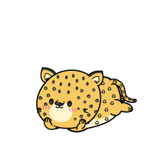 じっと見る小ちゃなヒョウ