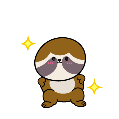 自信満々な小ちゃなナマケモノ