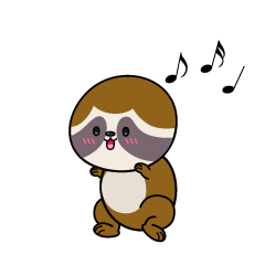 踊る小ちゃなナマケモノ