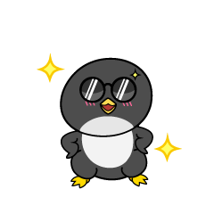 かっこいい小ちゃなペンギン