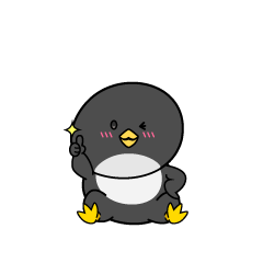 いいねする小ちゃなペンギン