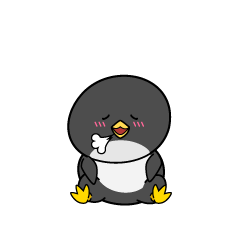 リラックスする小ちゃなペンギン