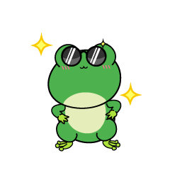 かっこいい小ちゃなカエル