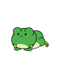 じっと見る小ちゃなカエル