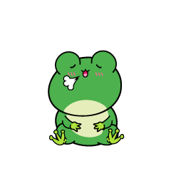 リラックスする小ちゃなカエル