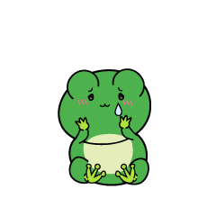 悲しい小ちゃなカエル