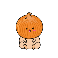 笑う小ちゃなタマネギ