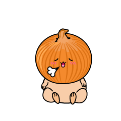 リラックスする小ちゃなタマネギ