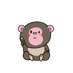 いいねする小ちゃなニホンザル