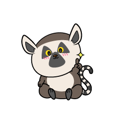 指差しする小ちゃなワオキツネザル