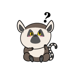 考える小ちゃなワオキツネザル