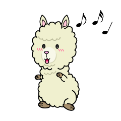踊る小ちゃなアルパカ