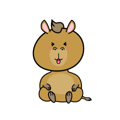 笑う小ちゃなラクダ