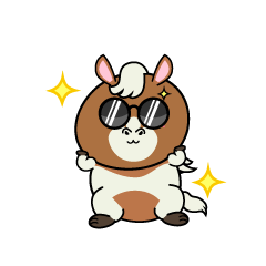 かっこいい小ちゃなポニー