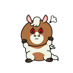 熱意のある小ちゃなポニー