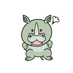 怒る小ちゃなサイ