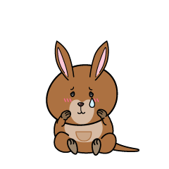 悲しい小ちゃなカンガルー