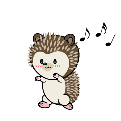 踊る小ちゃなハリネズミ