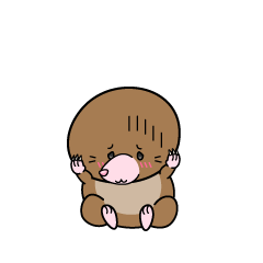 絶望する小ちゃなモグラ