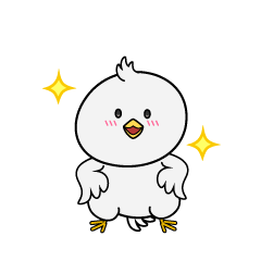 自信満々な小ちゃな白いハト