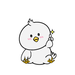 指差しする小ちゃな白いハト