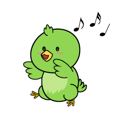 踊る小ちゃな緑の鳥