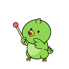 説明する小ちゃな緑の鳥