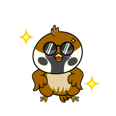 かっこいい小ちゃなスズメ