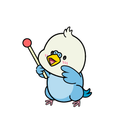 説明する小ちゃなインコ