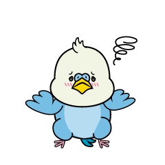 困る小ちゃなインコ