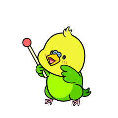 説明する小ちゃなセキセイインコ