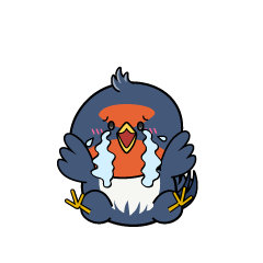 大泣きする小ちゃなツバメ