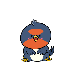 笑う小ちゃなツバメ