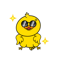 かっこいい小ちゃなアヒル