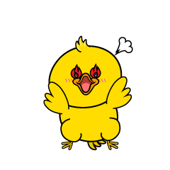 熱意のある小ちゃなアヒル