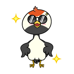 かっこいい小ちゃな鶴