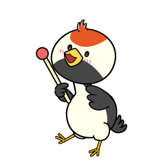 説明する小ちゃな鶴